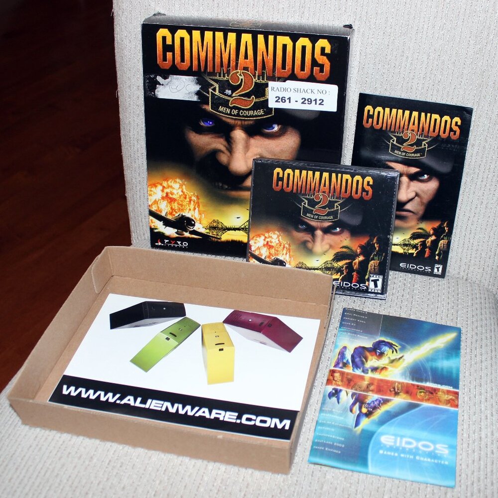 vintage❤️flawless discs COMMANDOS 2 MEN OF COURAGE CD-ROM Big Box PC Game 2001